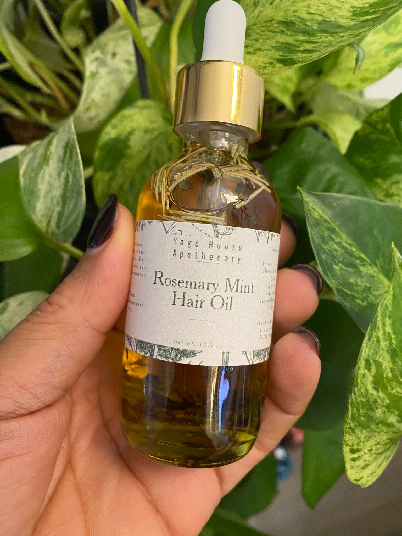 Rosemary Mint Hair Oil – Sage House Apothecary